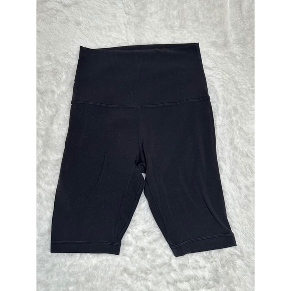 Lululemon Align Super High Rise Biker Shorts Black 10" size 6 - Picture 1 of 3